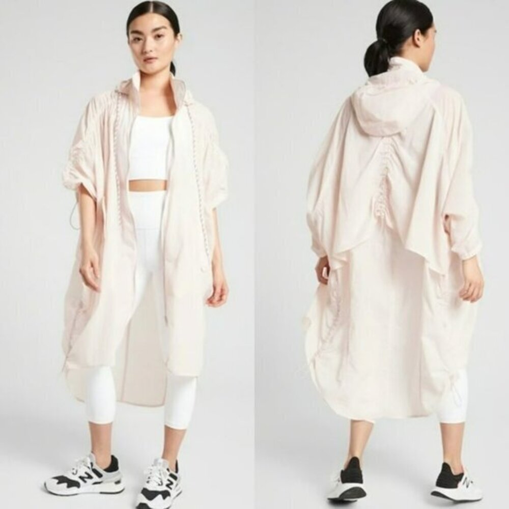 ATHLETA Canopy Parachute Jacket Long - Veil Gray